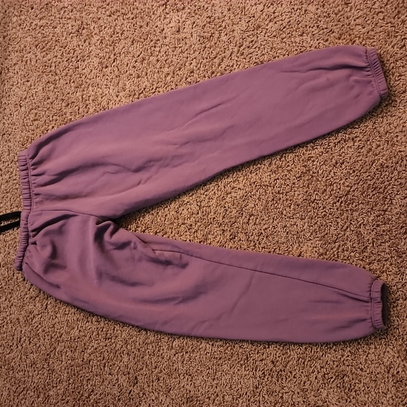 PINK Victoria Secret Everyday Classic Lounge Sweat Pant Small purple silver NEW - Picture 10 of 11